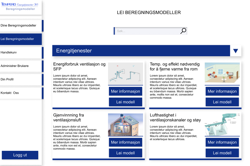 Tempero Energitjenester AS Beregningsmodeller