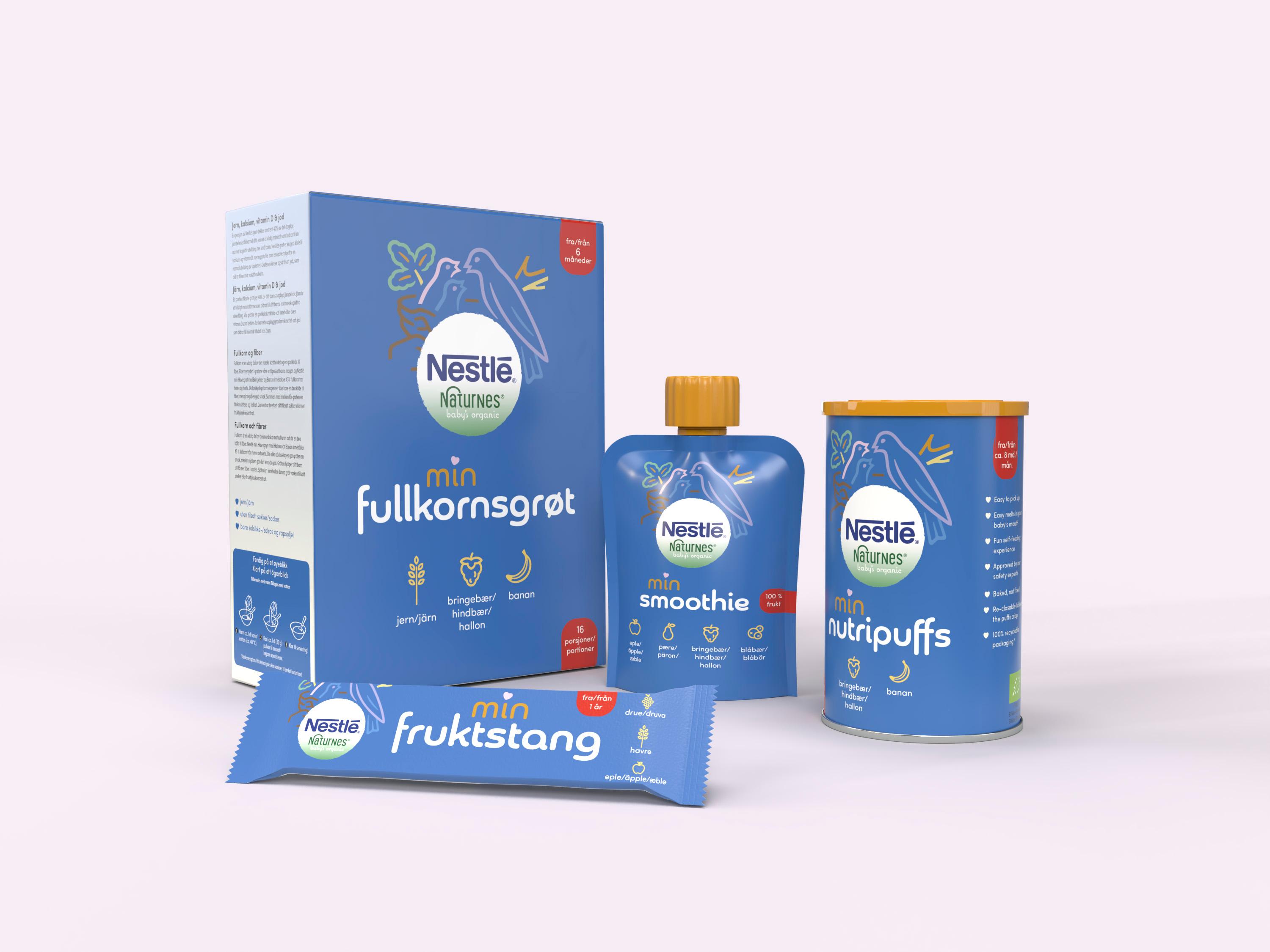 Nestlé barnemat – Emballasjedesign