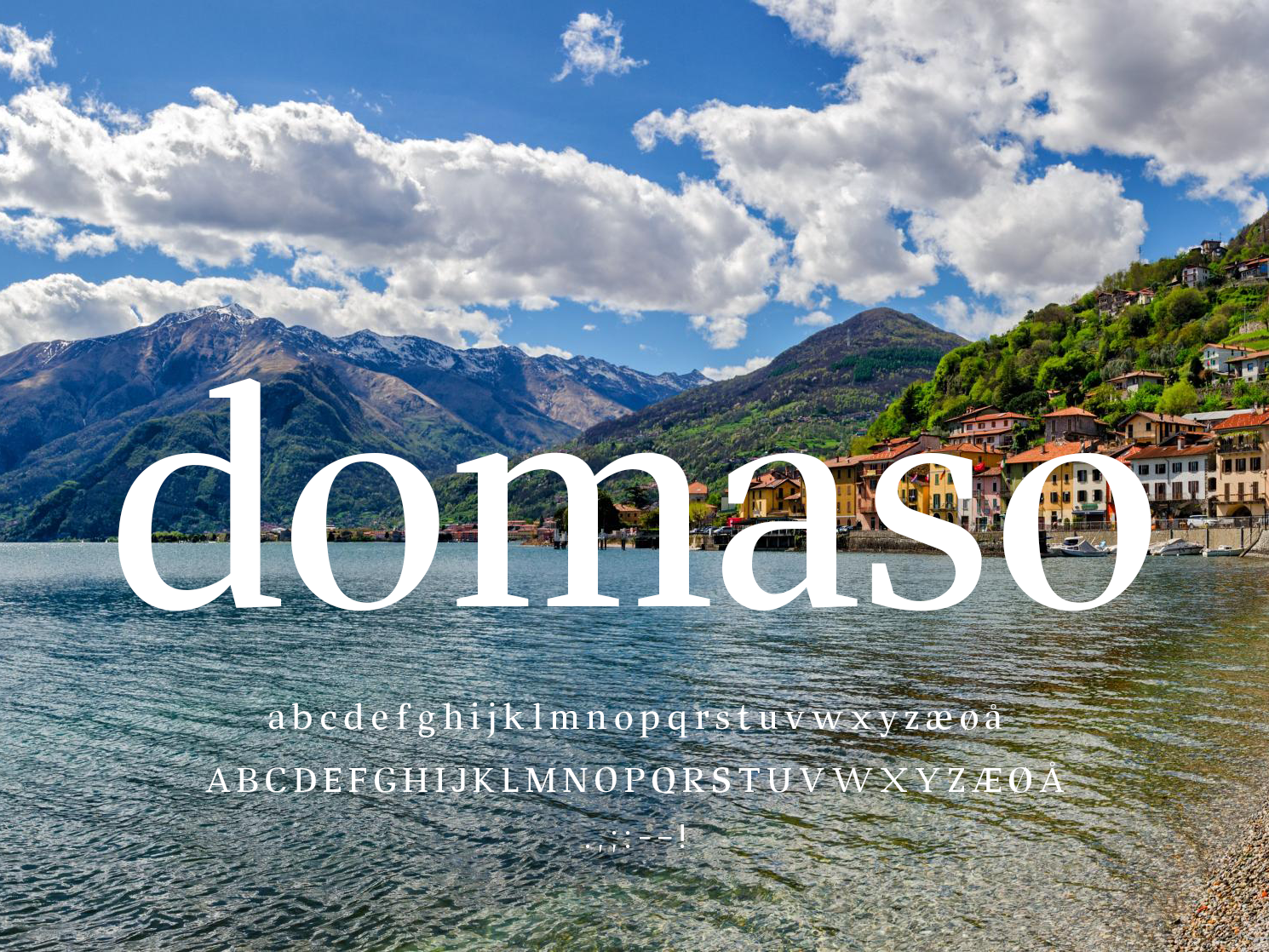 Domaso – Skriftdesign