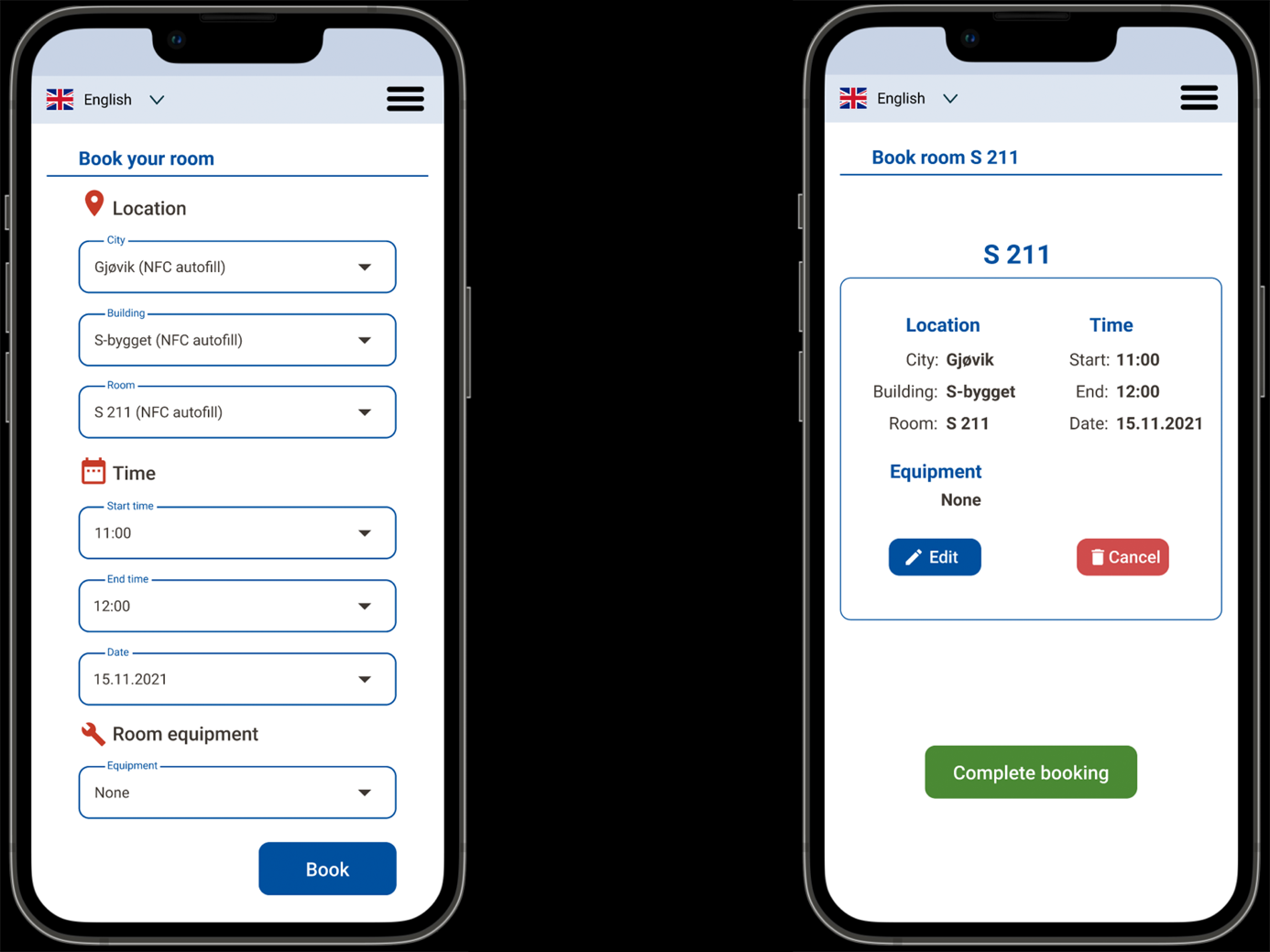 Web of Things - “NFC booking”
