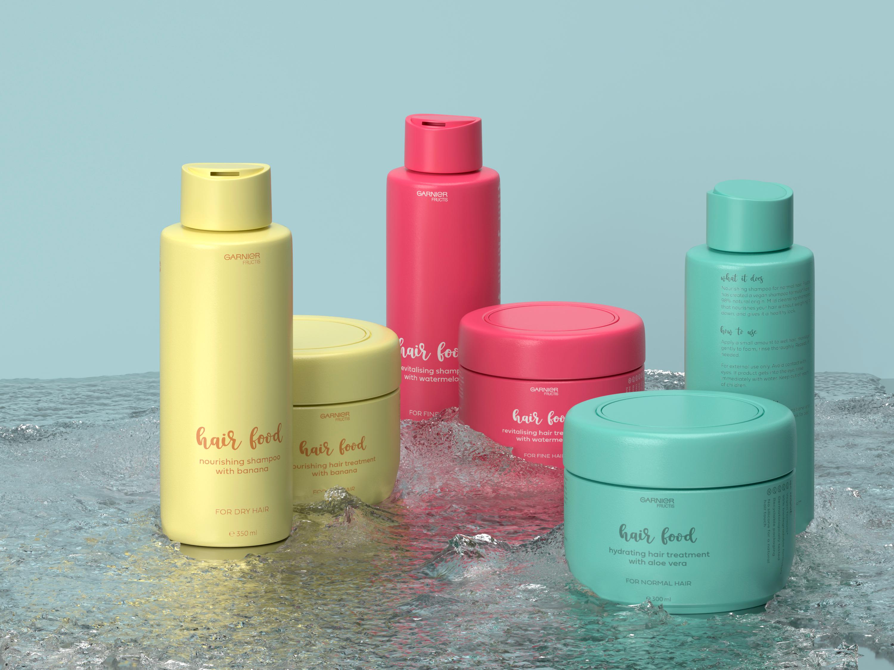 Garnier Hair Food – Emballasjedesign