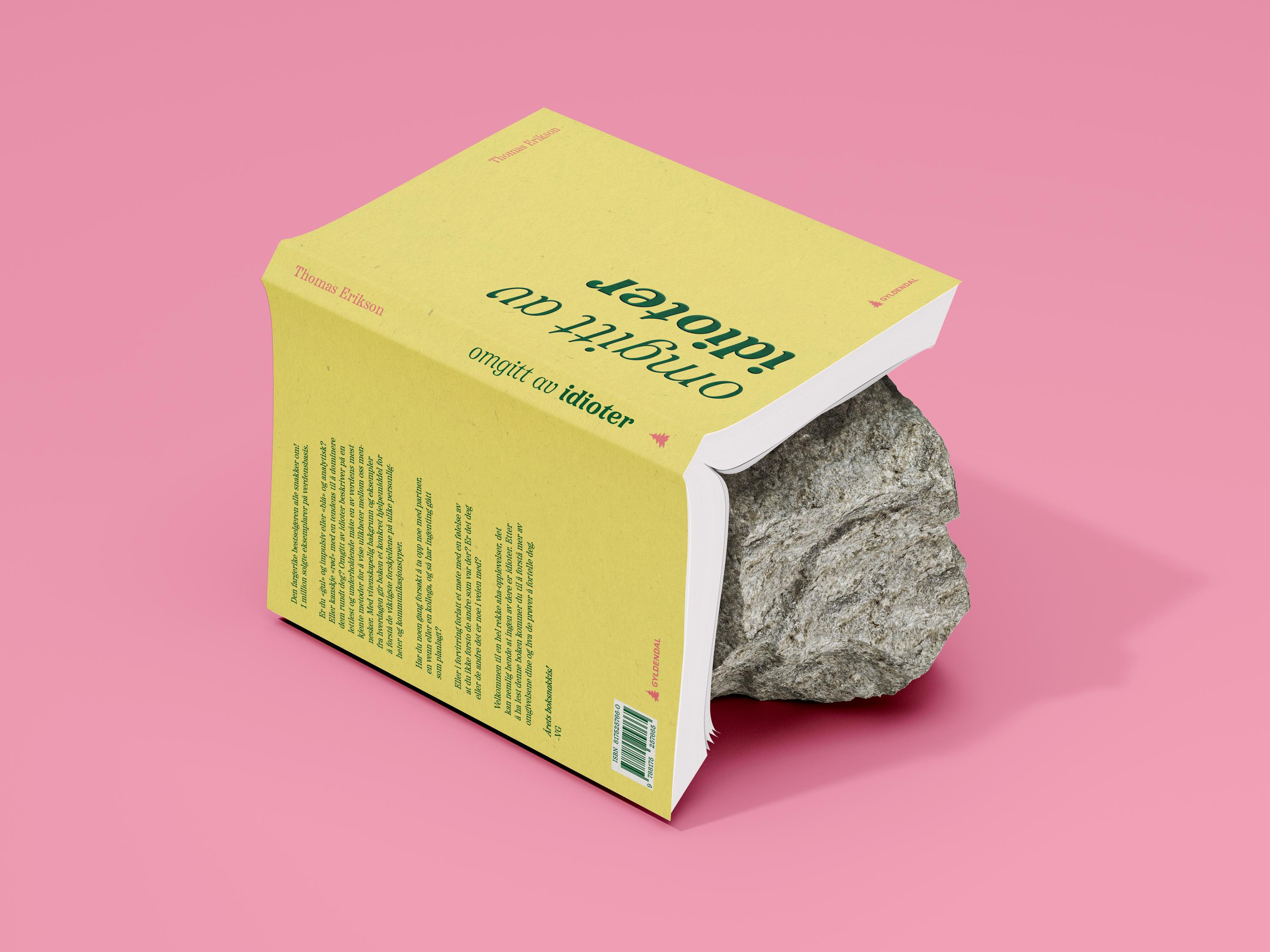 Omgitt av idioter – Bokdesign