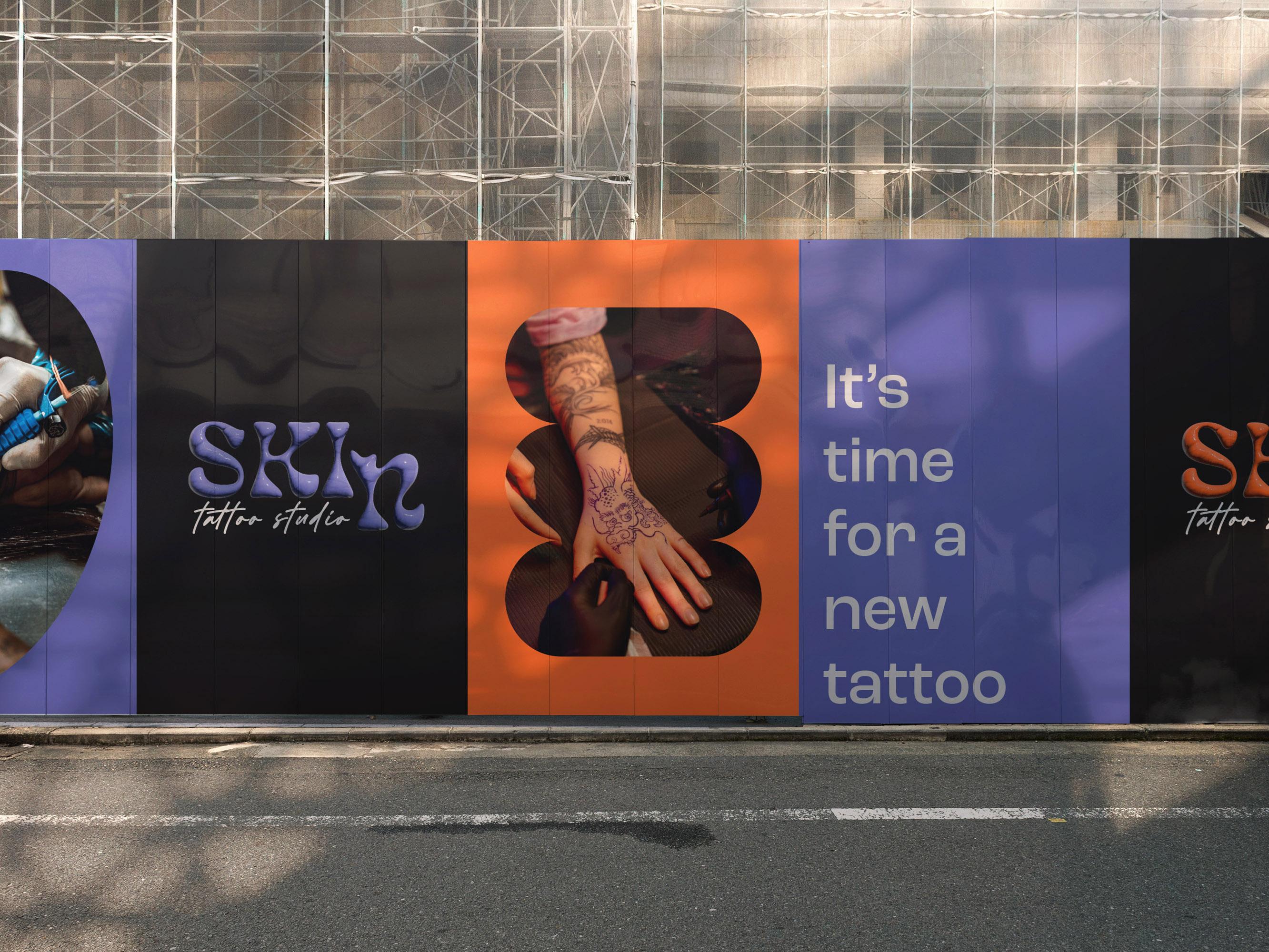 Skin Tattoo Studio – Visuell identitet
