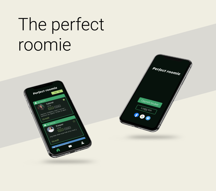 Prototyping for nettbrett og mobil - “Perfect Roomie”