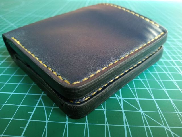 Coppia di portafogli in pelle (lui/lei) con nome e portamonete