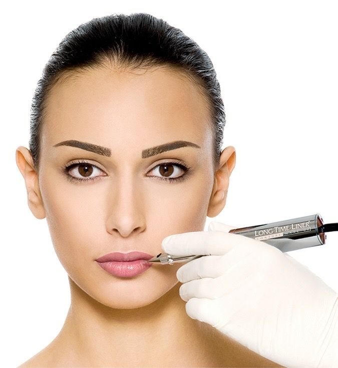 Permanent makeup procedure for face