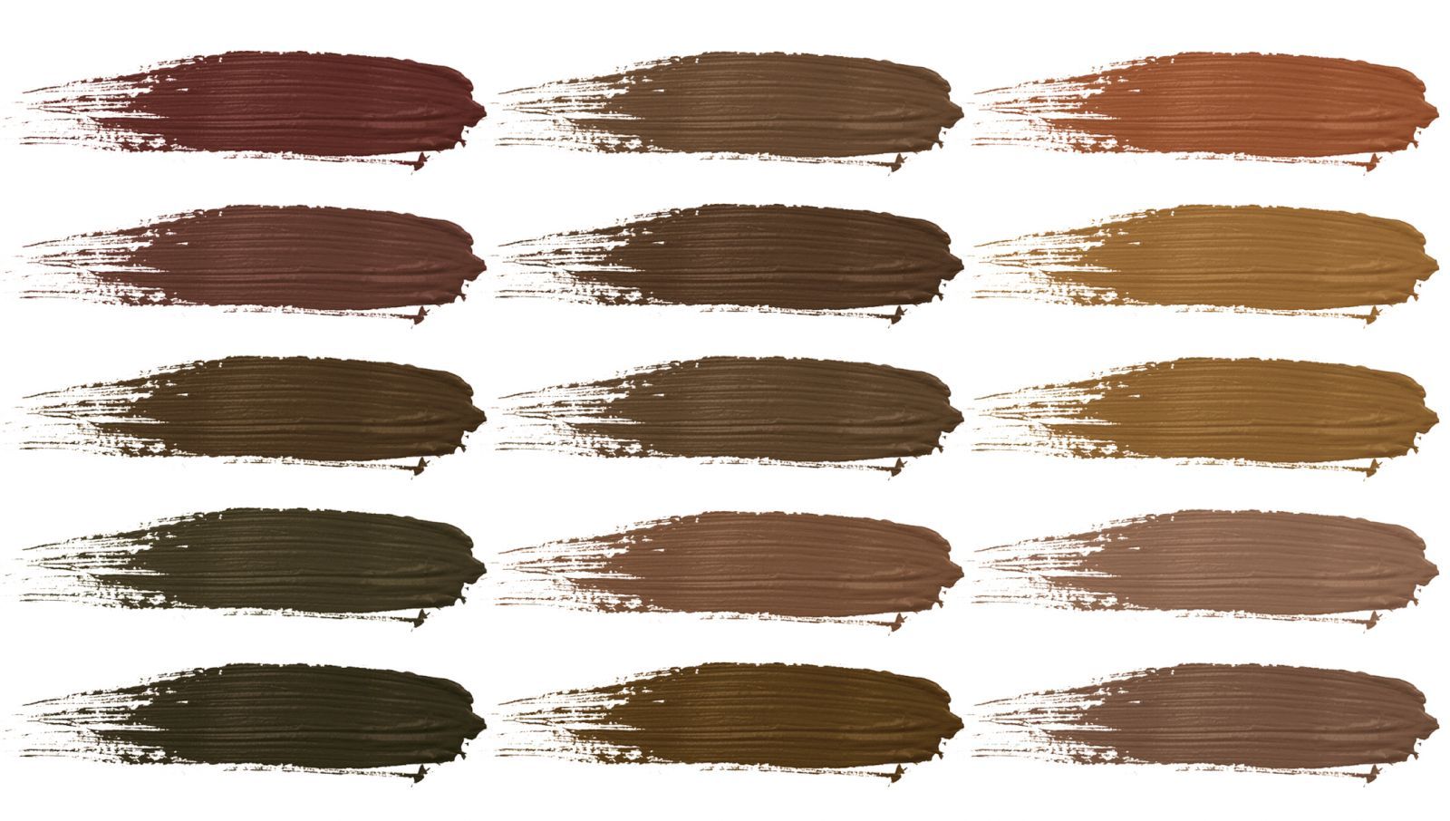 Eyebrows pigments colors