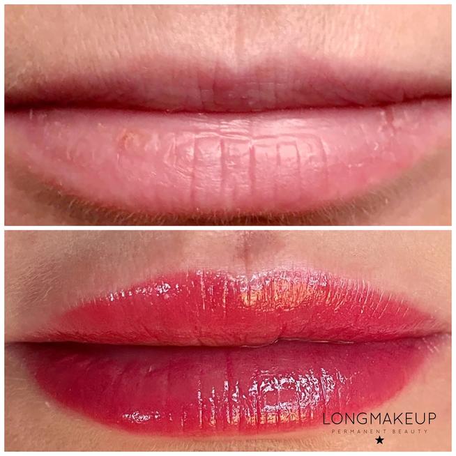 Fall In Love With Lip Blush Before And After Permanent Makeup NYC