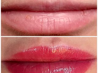 Before and after lip blush NYC