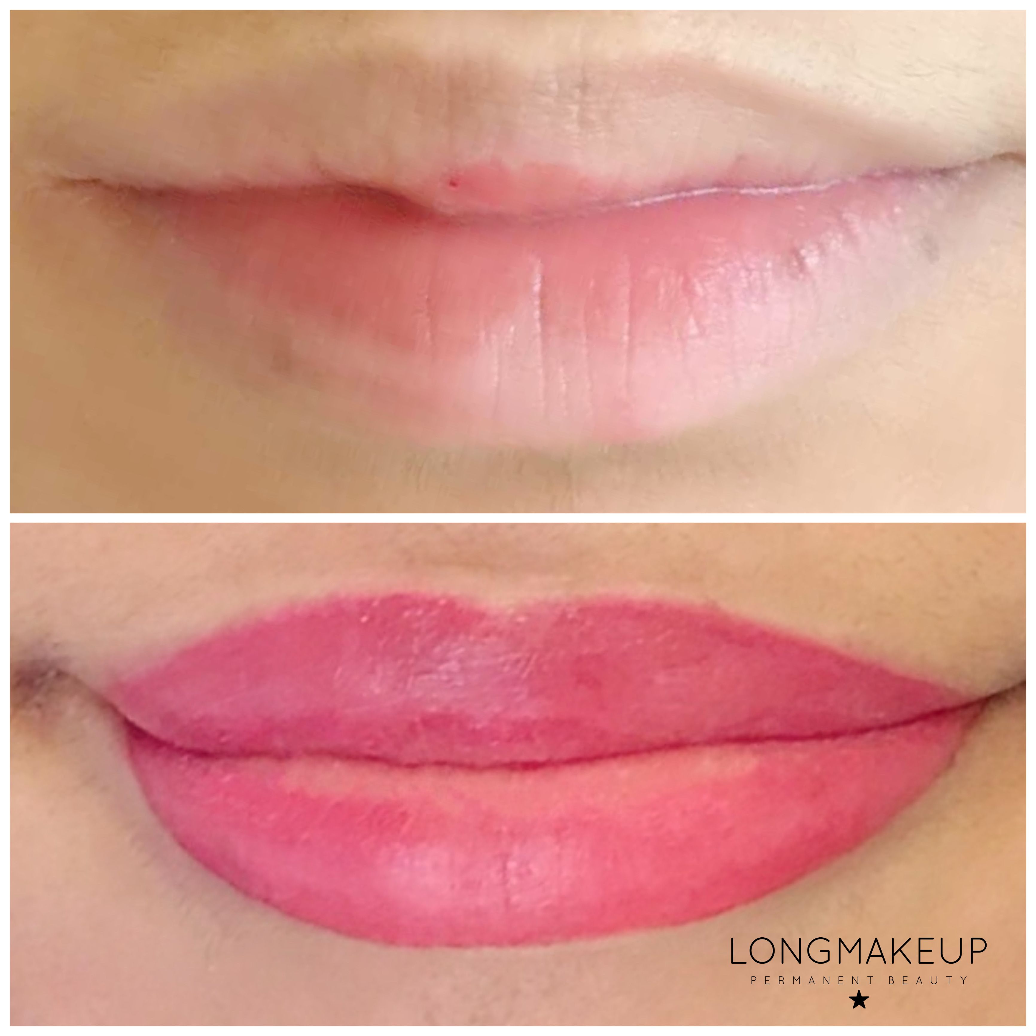 Permanent makeup lips