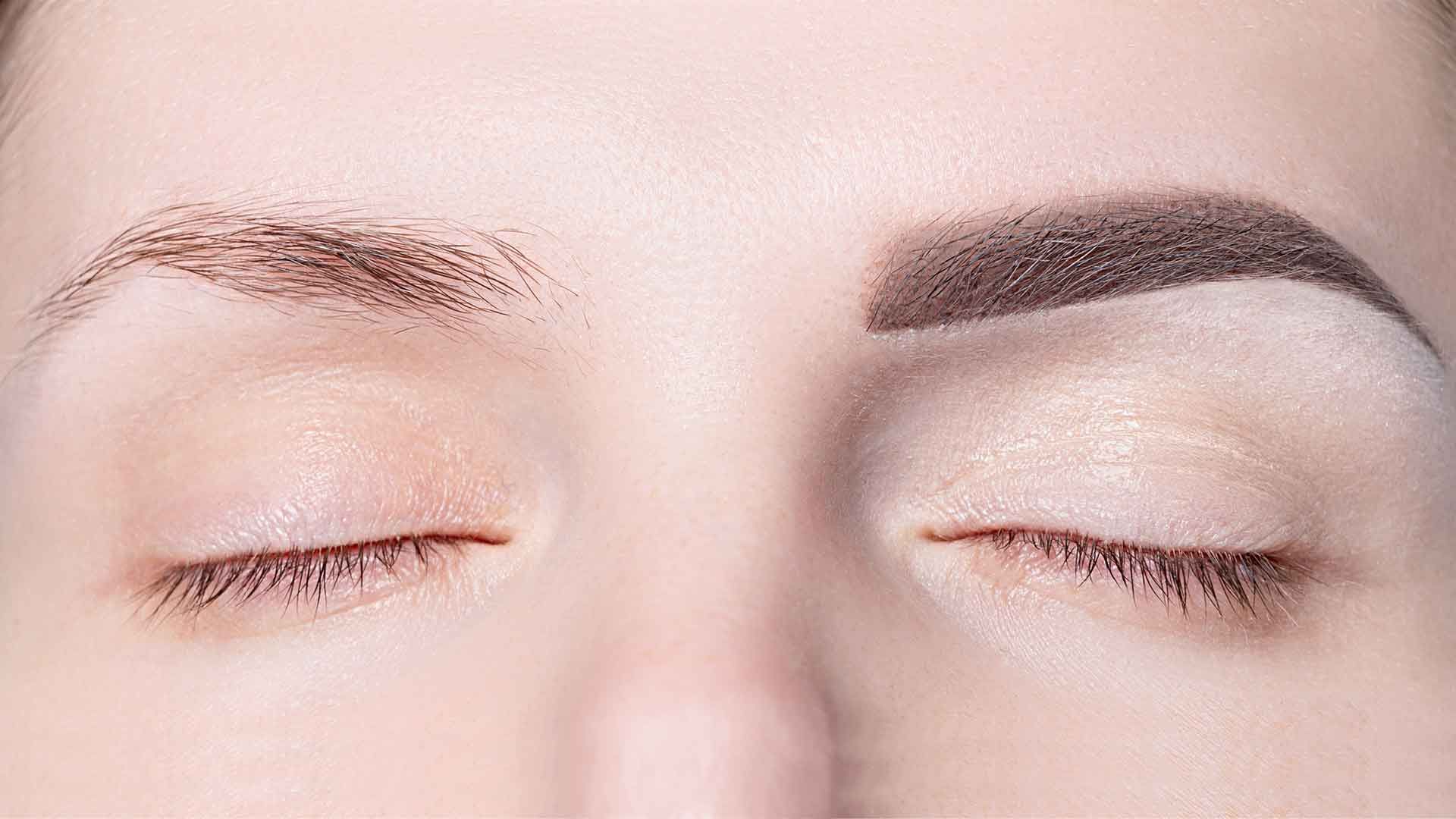 Ombre powder eyebrows tattoo NYC