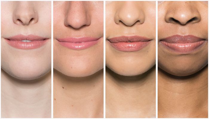 Lip blush on different skin tones
