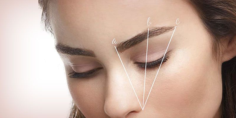 Powder eyebrows shape design