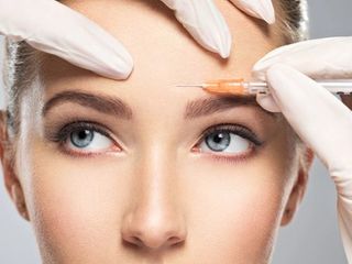 Botox injection before permanent makeup