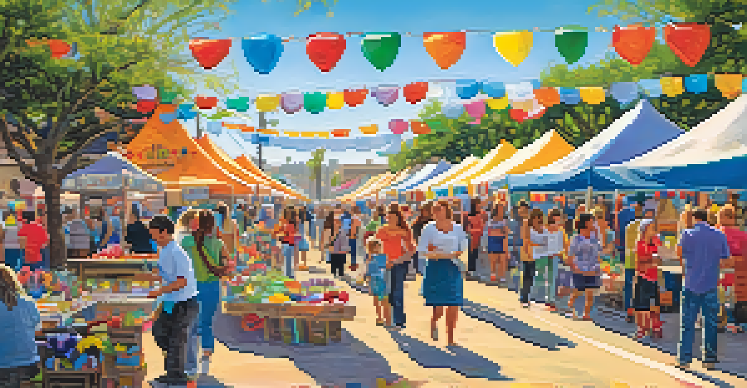 A vibrant springtime festival in San Diego with families enjoying crafts and activities, decorated with colorful banners and live music.