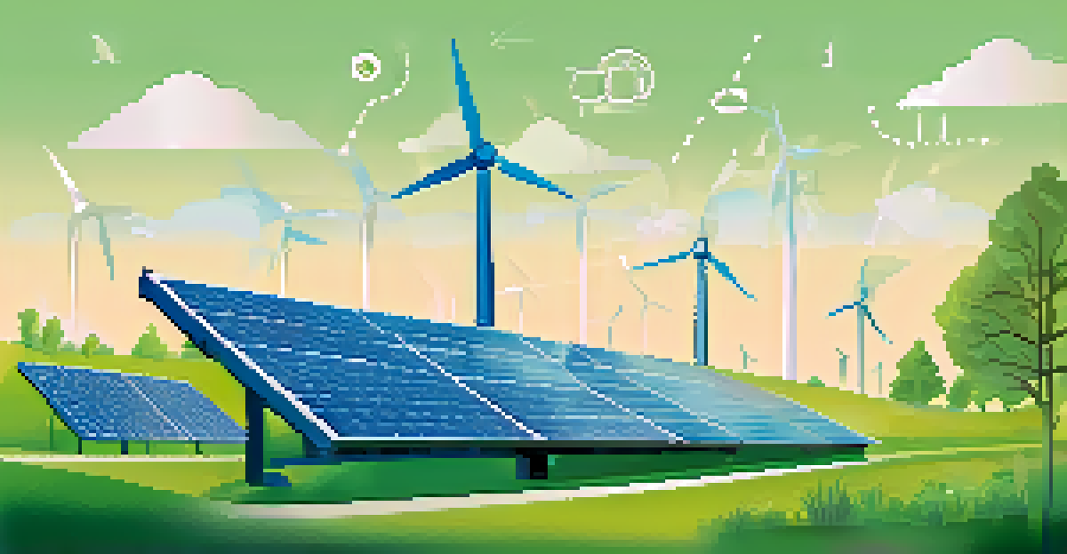 An infographic illustrating the benefits of community solar, including cost savings, renewable energy, and job creation against a green and blue background.