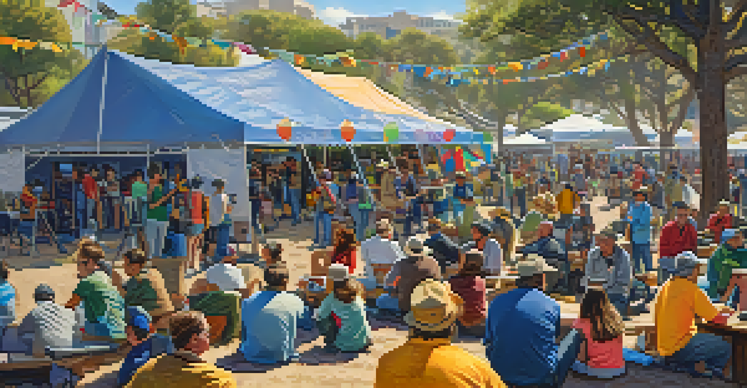 A vibrant birdwatching festival in San Diego with people enjoying birdwatching activities and colorful tents.
