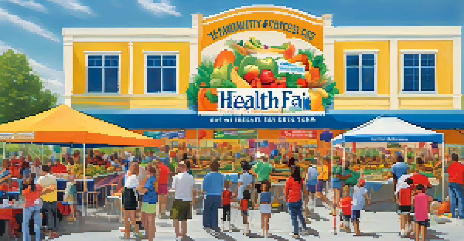 A community health fair with families, booths, and fitness demonstrations organized by a local sports team.