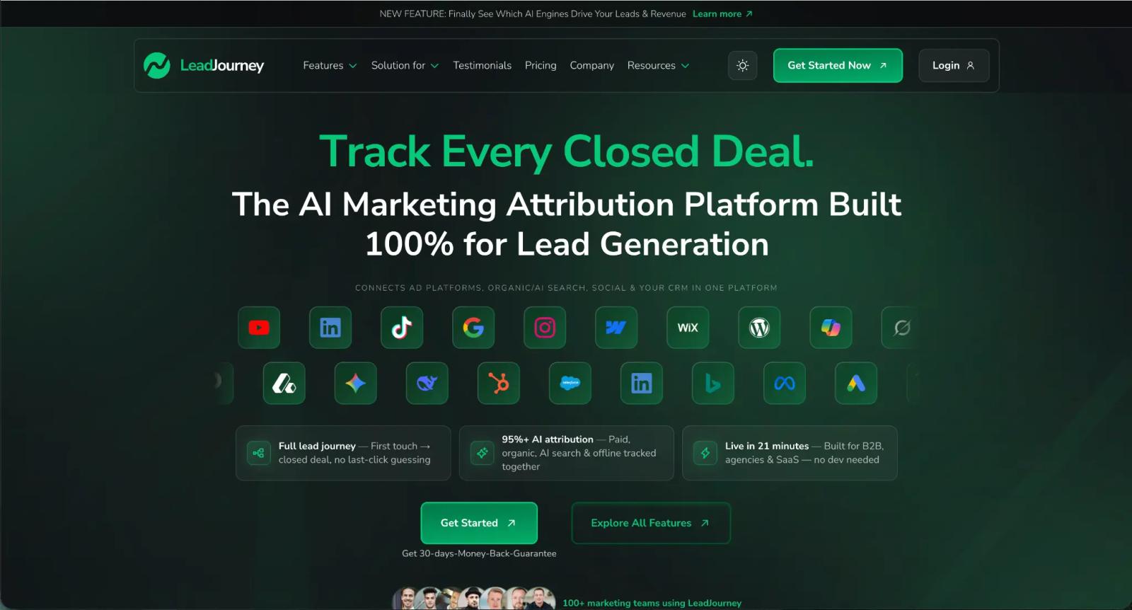 LeadJourney — Best DashThis Alternative for B2B Revenue Attribution 2026