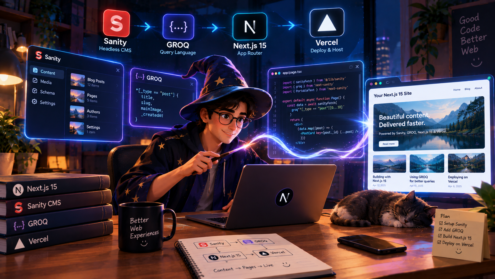 Next.js 15 Sanity CMS Setup Guide With GROQ & Vercel