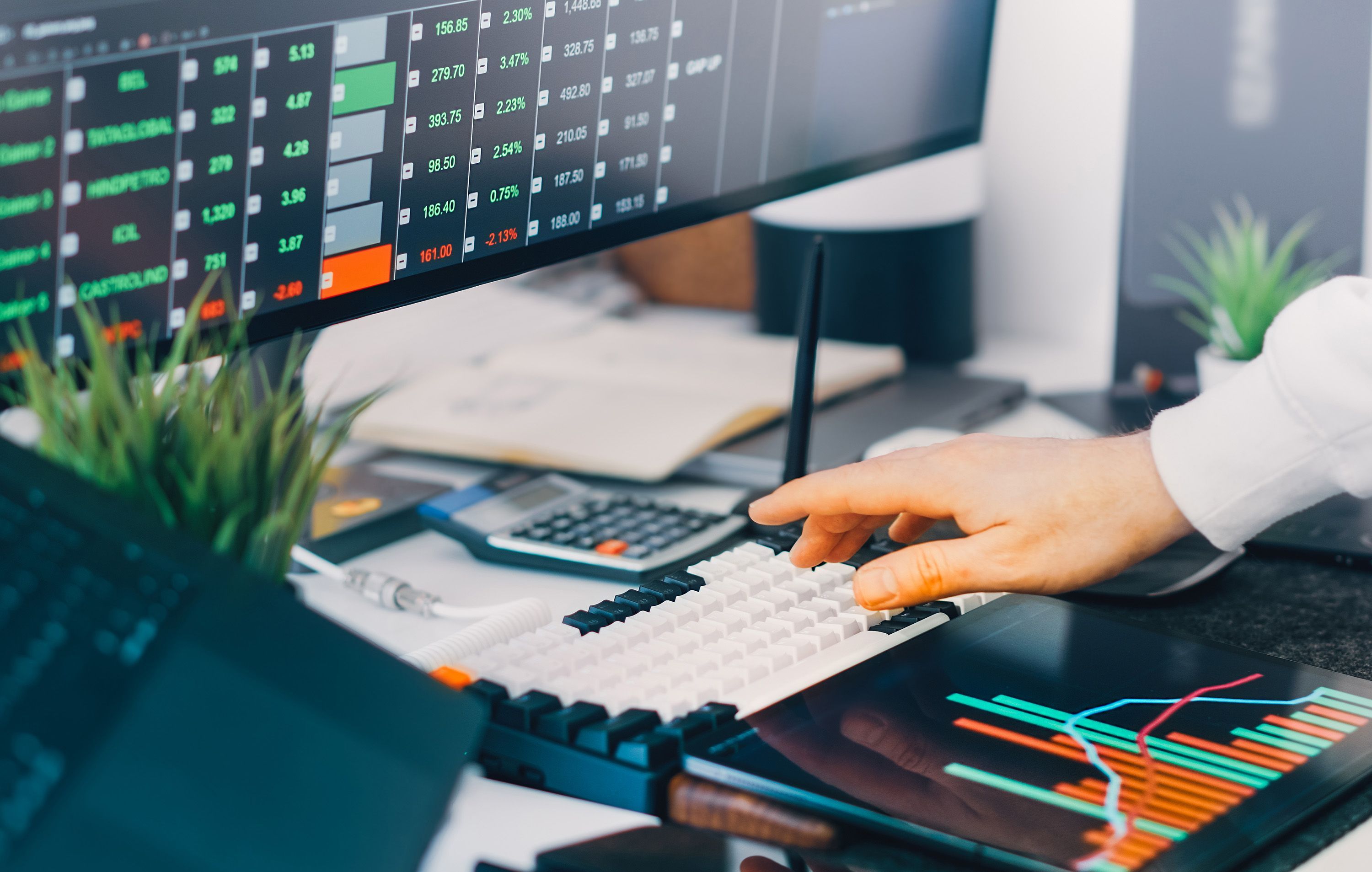 Data analytics dashboard modern office business strategy