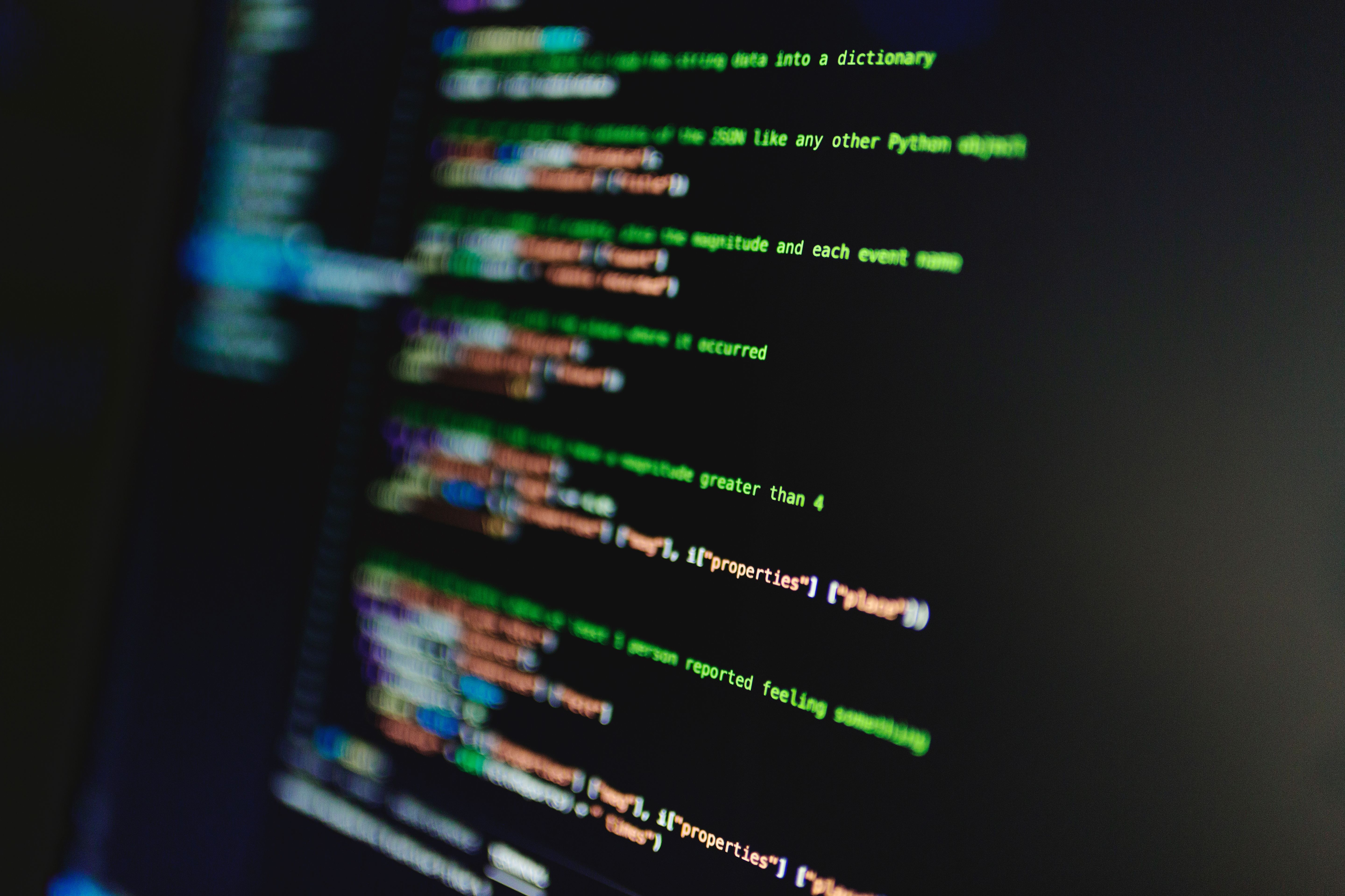 python code programming screen monitor software development
