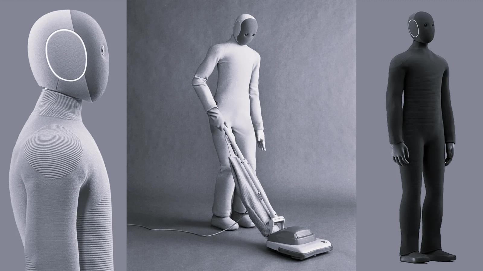 Humanoid robot performing home chores