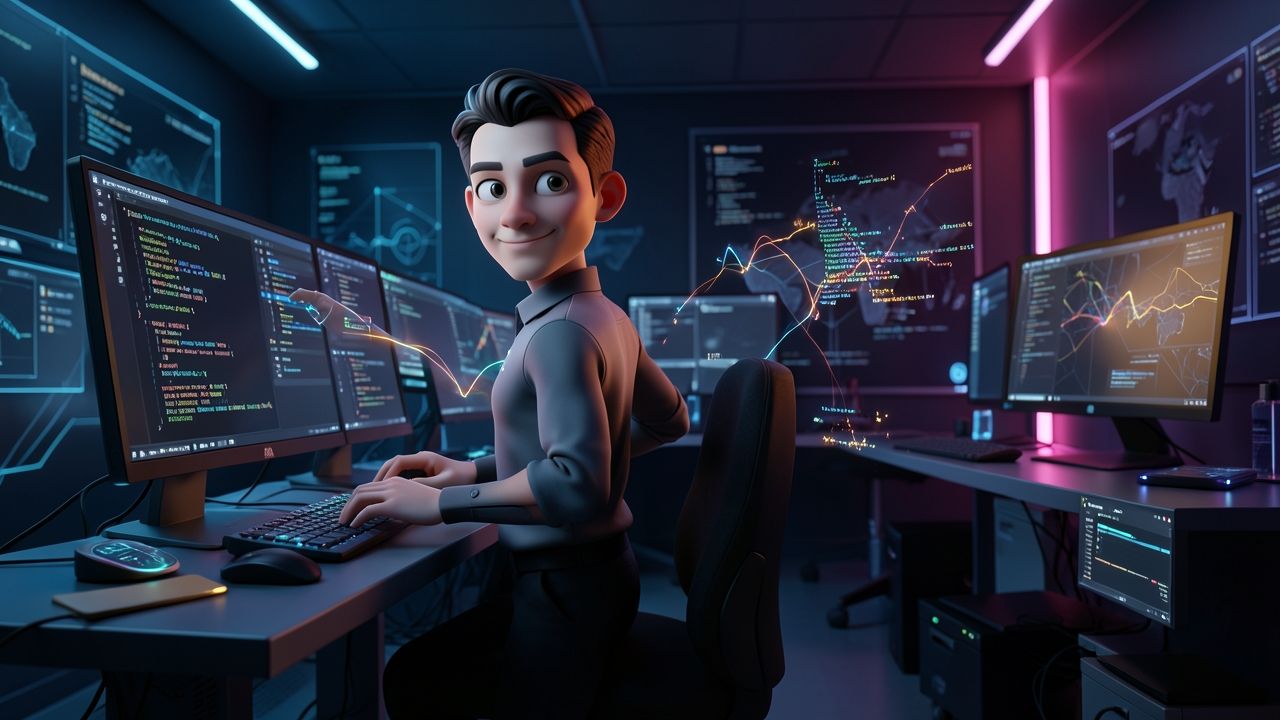 Modern workspace showing software engineering and terminal setup for AI coding assistants