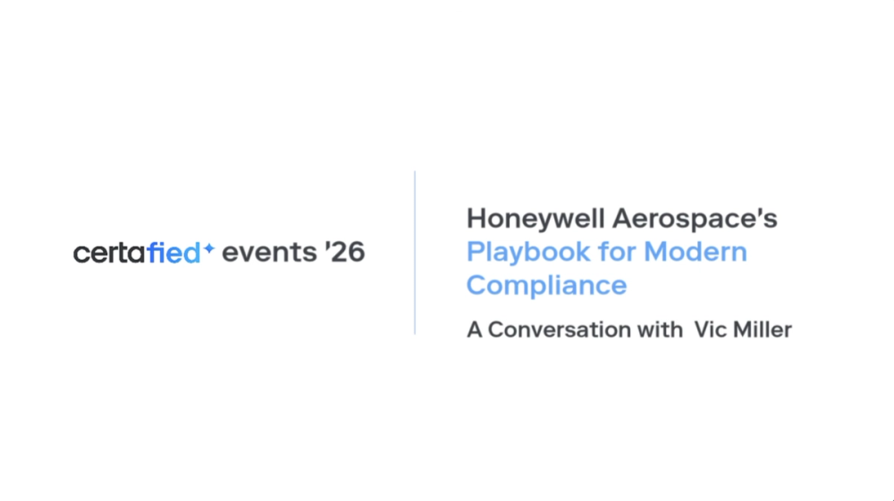 Honeywell Aerospace's Playbook for Modern Compliance: a conversation with Vic Miller