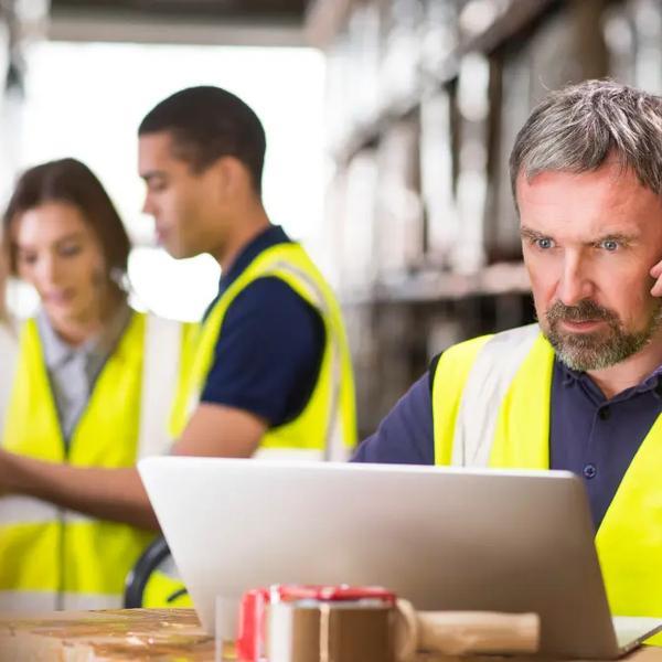 Quality engineer checking a supplier assessment on a tablet