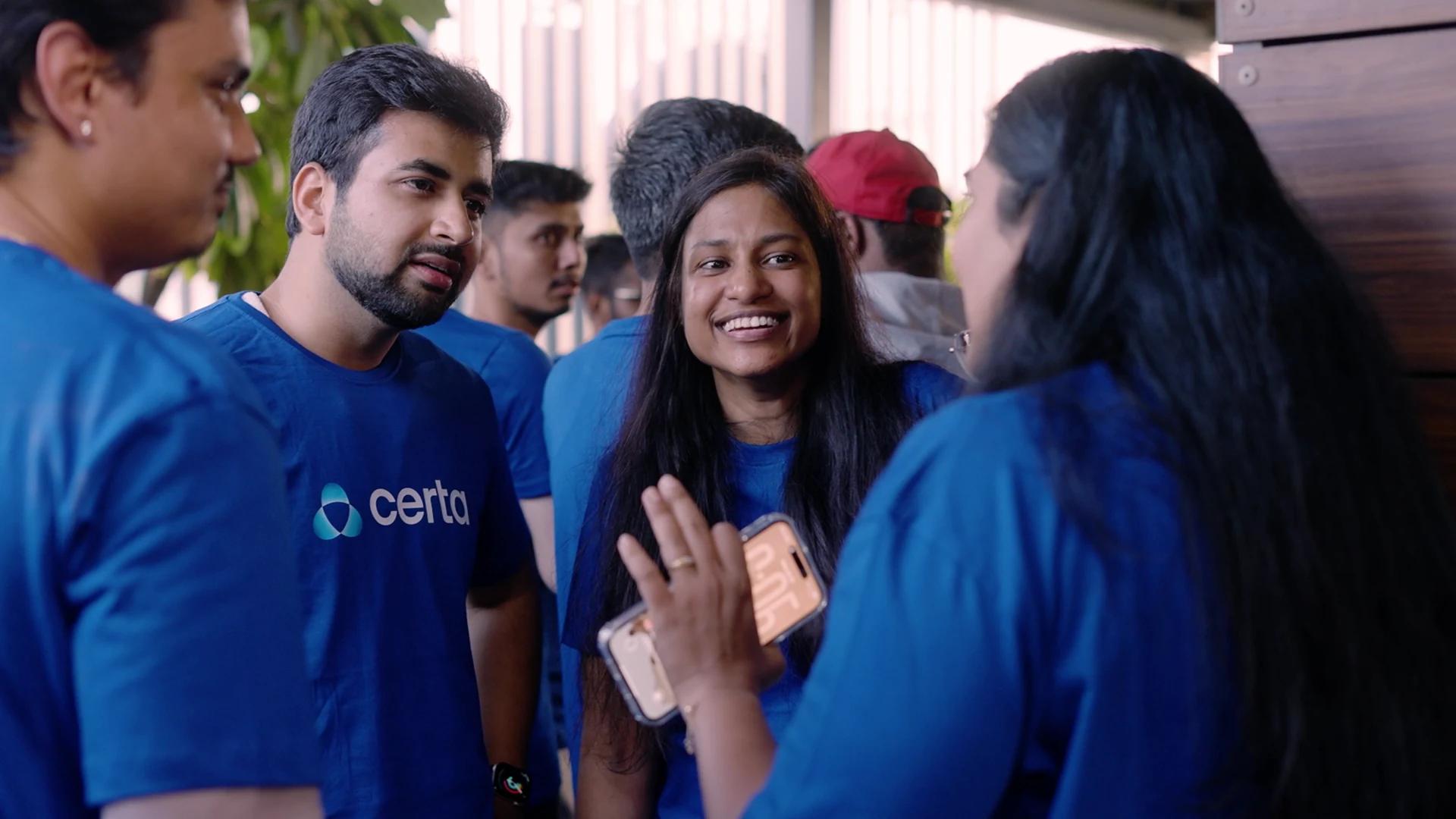 Certa colleagues in India