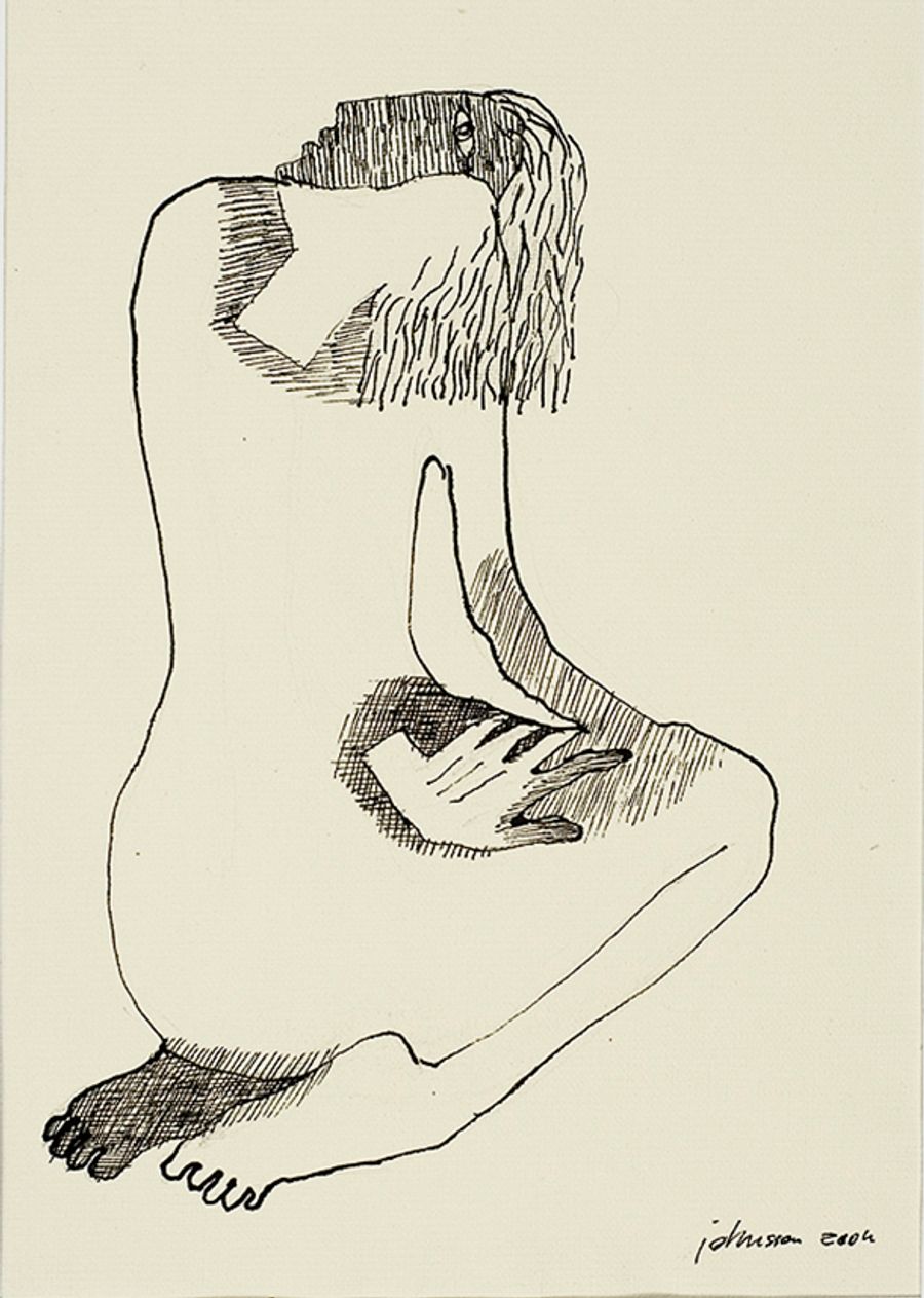 Art By Drawing Art By Drawing A Woman Turned Away From Herself