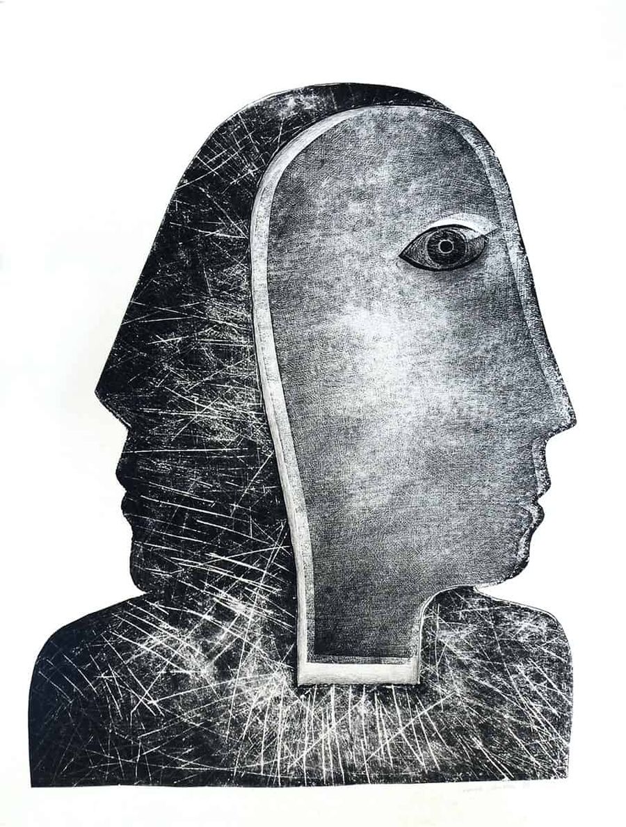 Art print with Upturned Faces