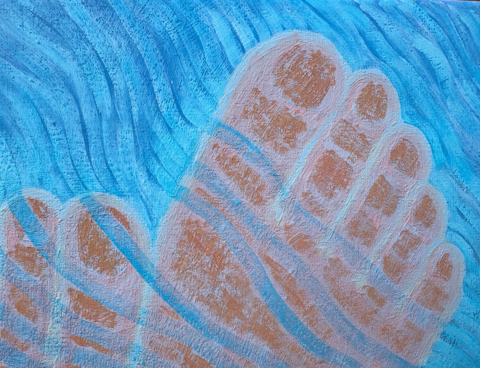 Wavy Feet — detail 2