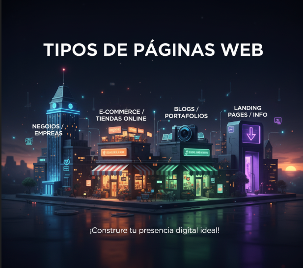 Tipos de páginas web, precios y herramientas gratuitas para crearlas