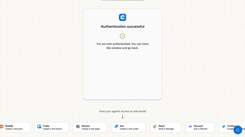 successful authentication
