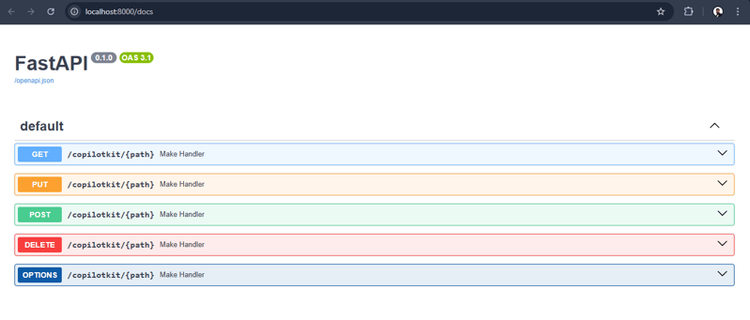 api docs