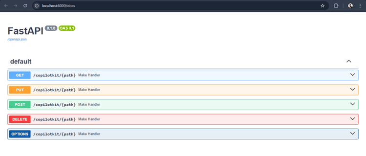 api docs