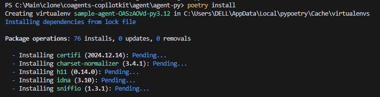 poetry install