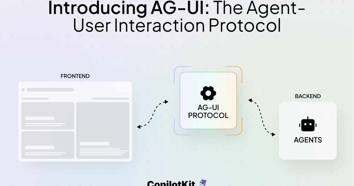 AG-UI 프로토콜 — 에이전트와 사용자를 연결하는 오픈 표준 (CopilotKit)