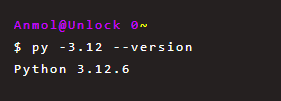 check if python 3.12 is installed