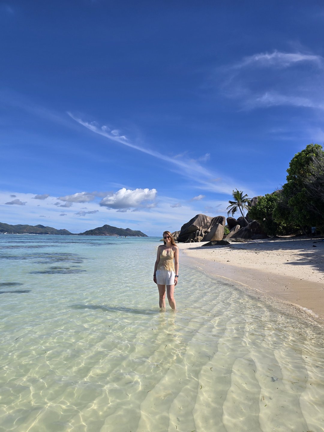 Sunrise on Anse Source d'Argent, the most photographed beach on earth