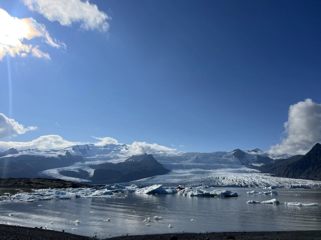 The glacier lagoon you can reach without a tour