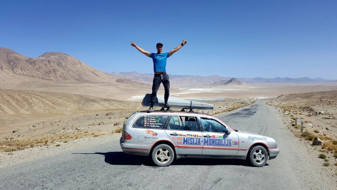 The Pamir Highway, at twenty kilometres an hour