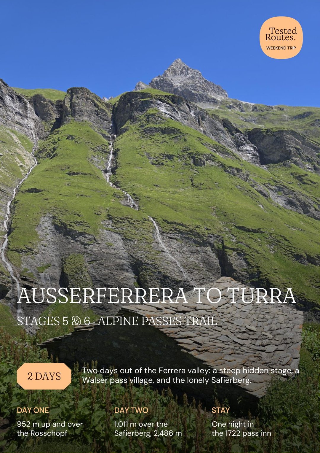 Ausserferrera to Turra: A 2-Day Alpine Passes Trail Hike