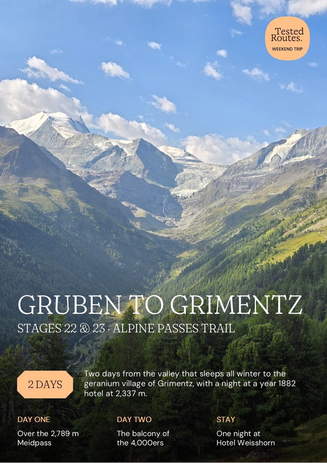 Gruben to Grimentz: A 2-Day Alpine Passes Trail Hike