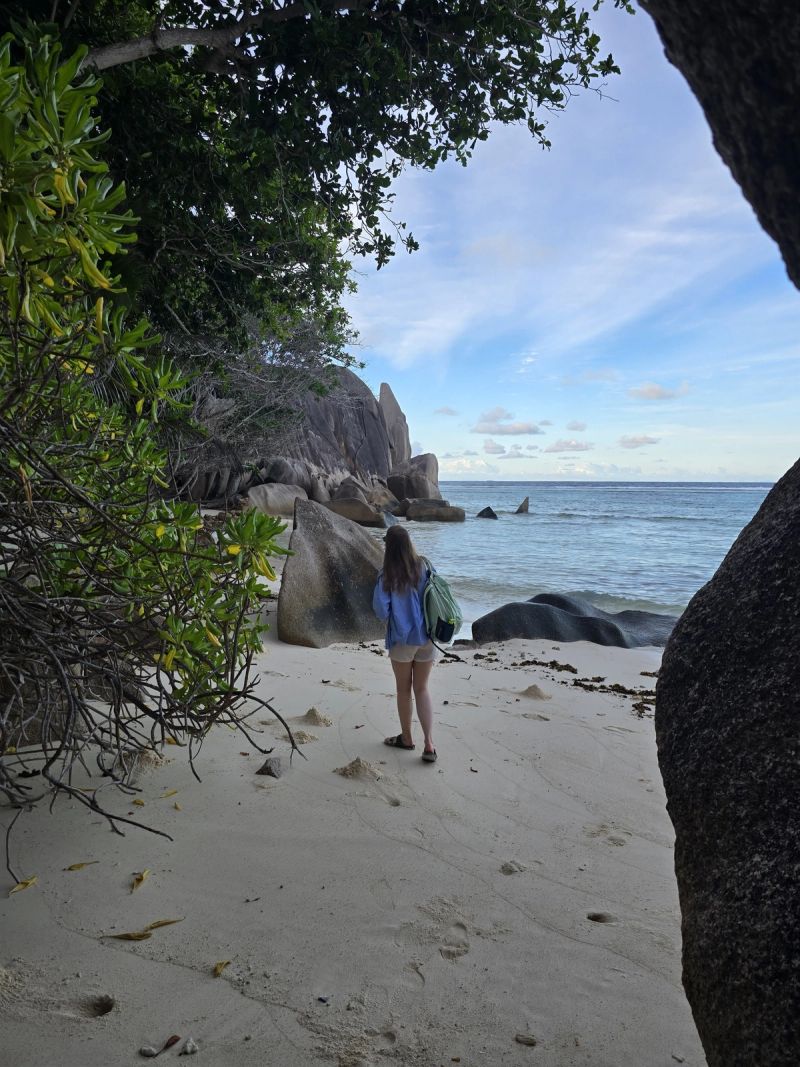 Sunrise on Anse Source d'Argent, the most photographed beach on earth