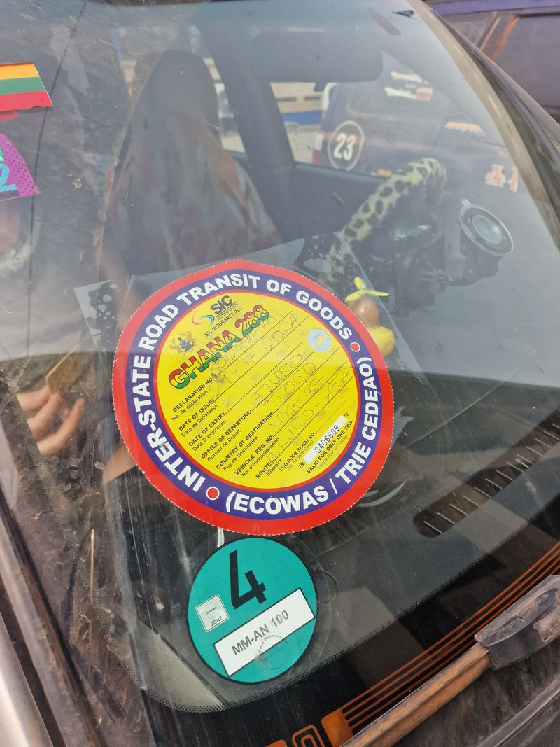 Six hours at the Ghana border, and a tracking device under the seat