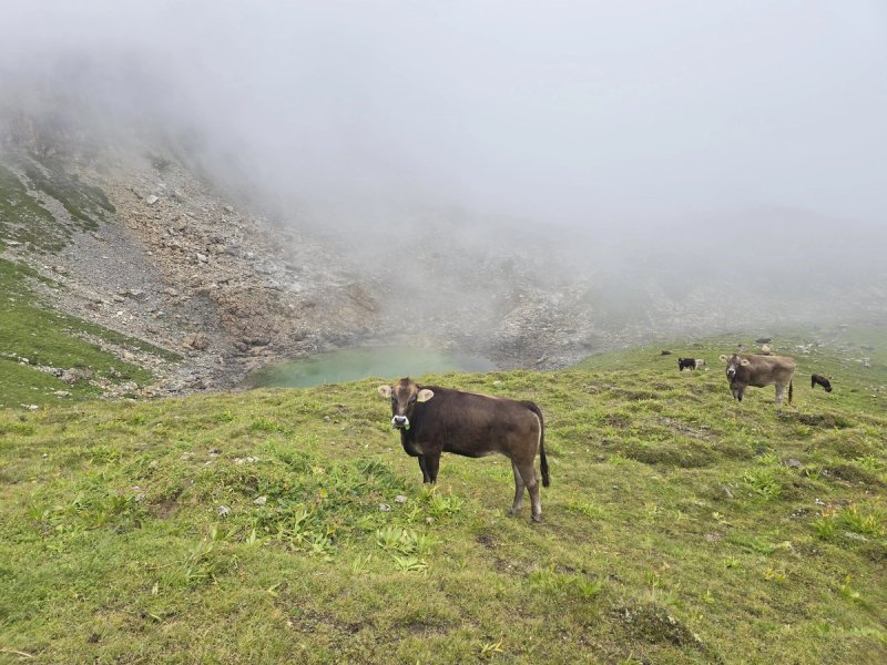 Hail on the pass: Alp Flix to Ausserferrera