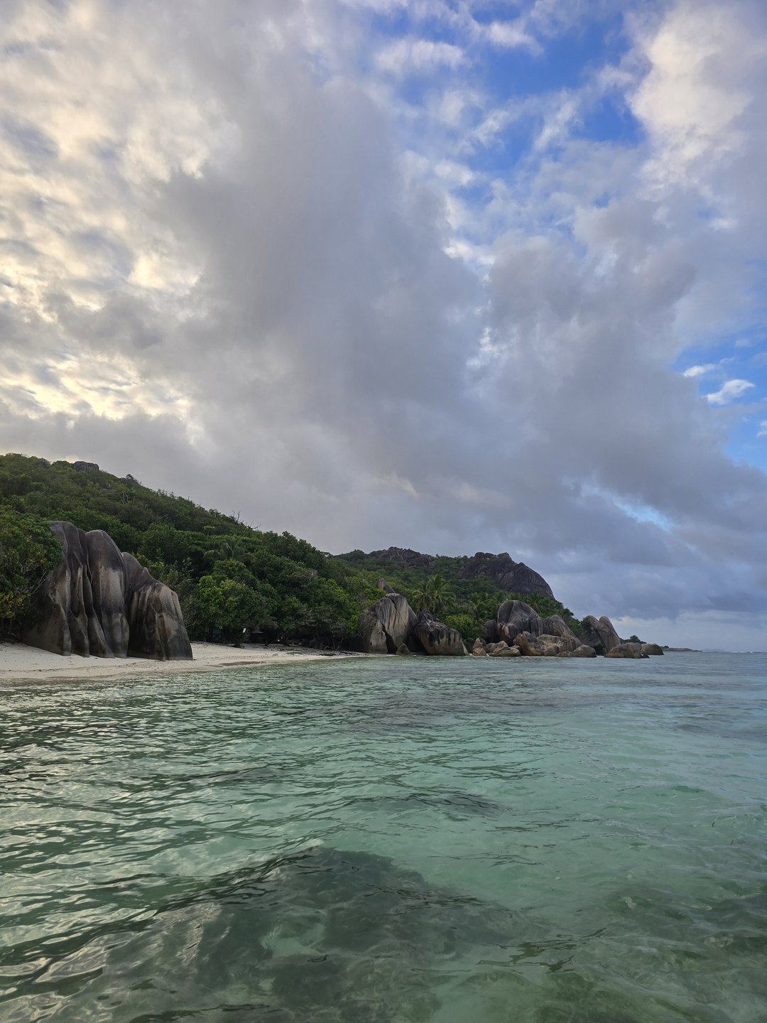 Sunrise on Anse Source d'Argent, the most photographed beach on earth